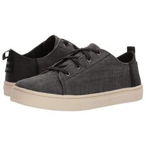 Like New TOMS Kids Lenny Coated Linen Sneakers